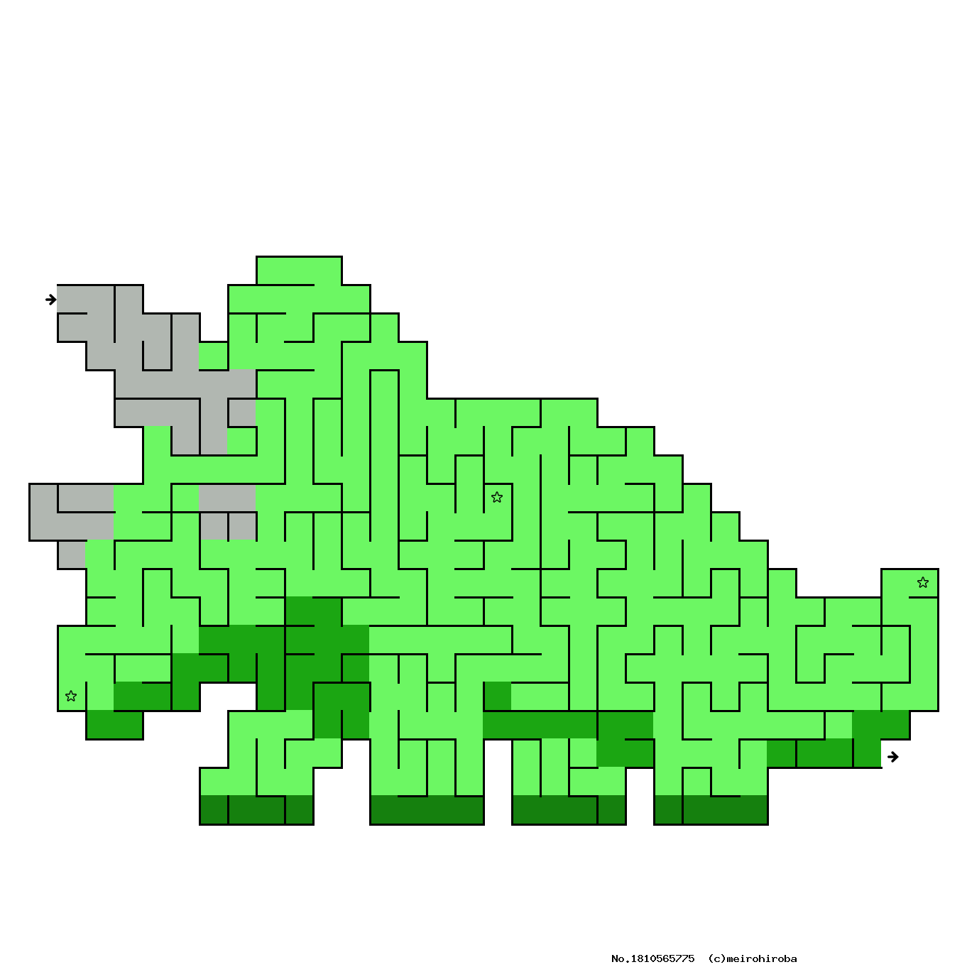 かんたん 恐竜トリケラトプスのめいろ めいろひろば